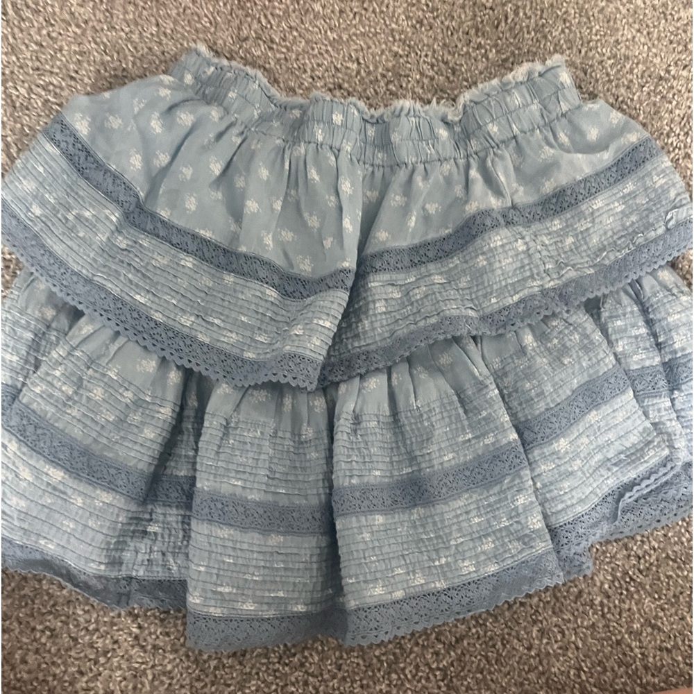 Aerie Blue and white floral skirt